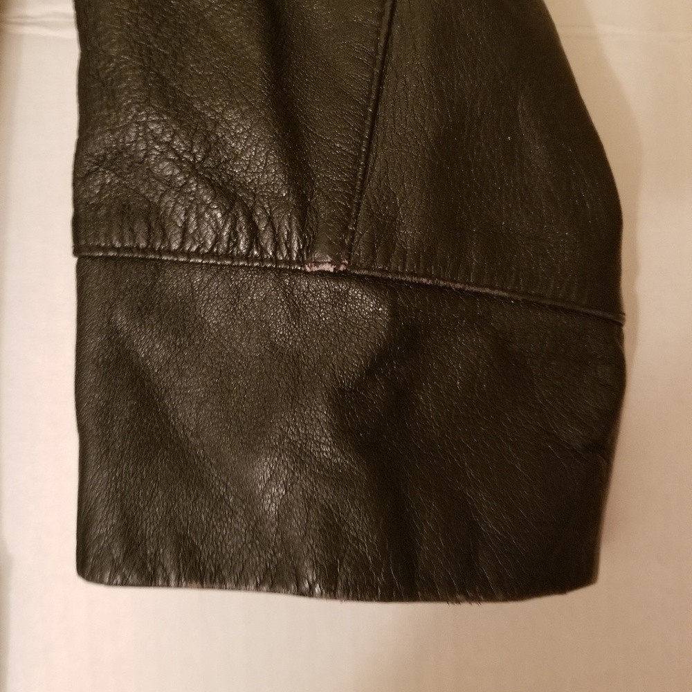 VINTAGE CAYENNE LEATHER COAT - Picture 5 of 6